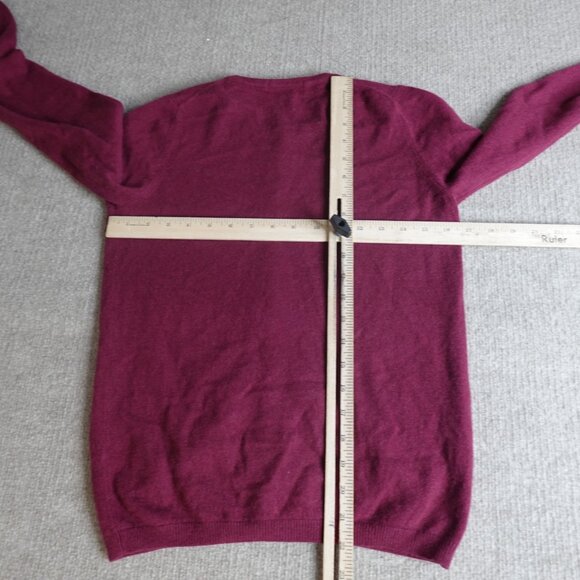 Boden Womens Sweater 6 Red Burgundy Cardigan Button Front 100% Cashmere - Picture 5 of 8